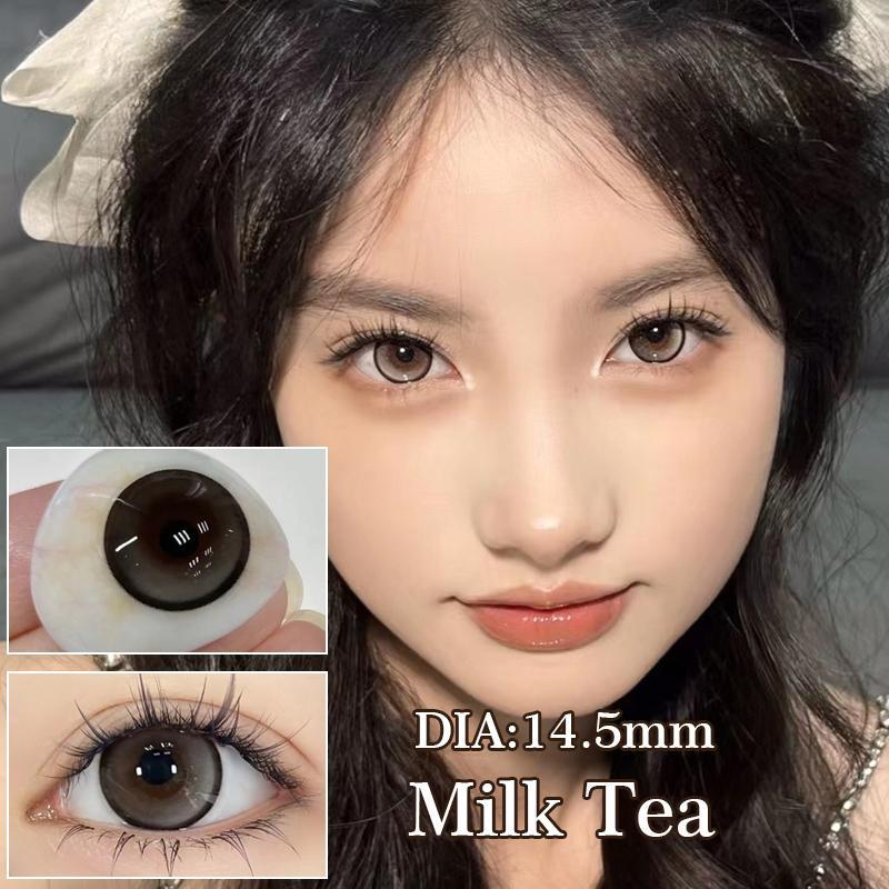 Контактные цветные линзы MillCreek Big Eyes 14.5MM для близорукости, годовое использование, градуированные контактные линзы