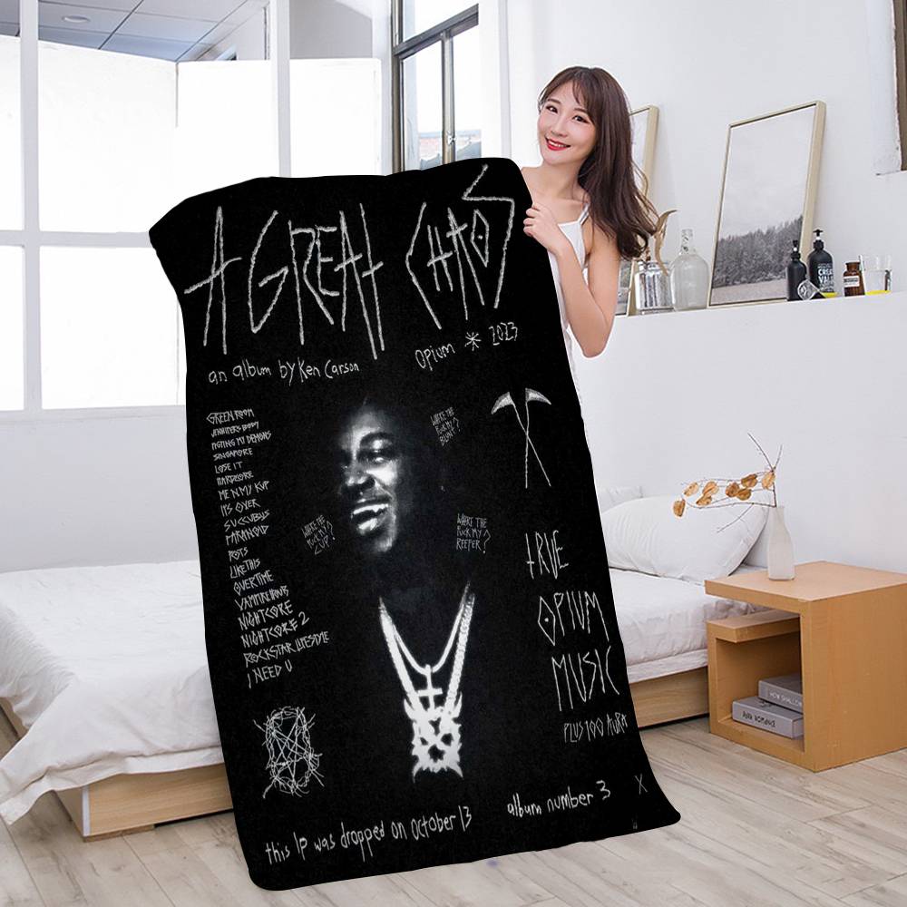 Pop Singer Ken Carson A Great Chaos Microfiber Beach Towel Absorbent Quick dry Soft Yoga Swimming Resort Mountain Climbing Towel