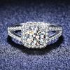 S925 Sterling Silver Ring Moissanite Ring Ring Proposal Wedding Female 1 Carat Diamond Ring Exquisite Jewelry Gift for Girlfriend Gift