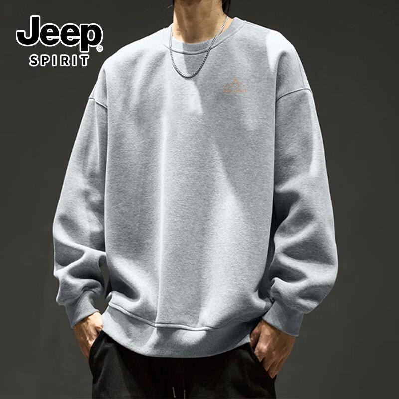 Мужская футболка с длинным рукавом JEEP SPIRIT свободного кроя с графикой