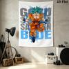 Son Goku Wall Tapestry Aesthetic Wall Hanging Printed Fabric Blanket Decorative Tapestries For Bedroom Living Room Home Decor