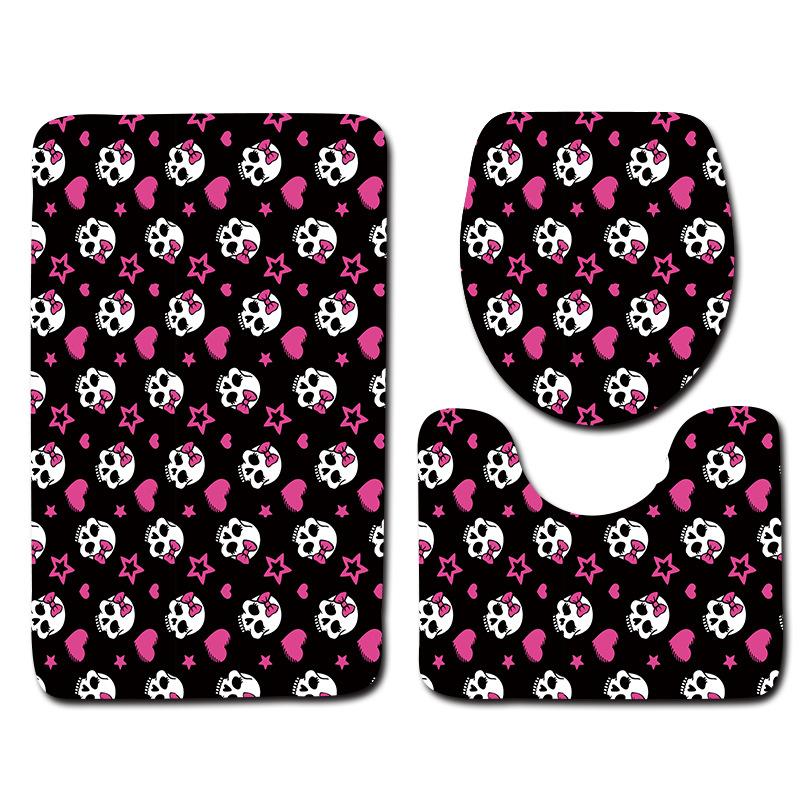Bathroom Floor Mat Bathroom Mat Toilet Three-Piece Set