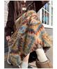 Женская ретро-юбка-зонт средней длины из полярного флиса с узором Fair Isle для осени/зимы