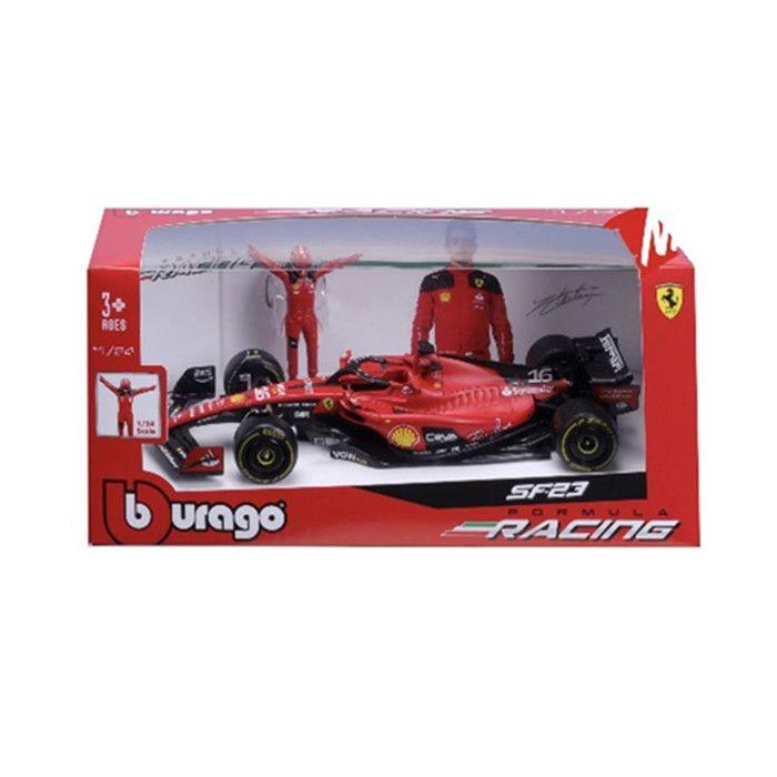 Voiture 1/24 - Bburago - Ferrari SF23 - Officielle - Charles Leclerc - N°16