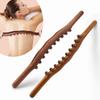 8/20 Beads Gua Sha Massage Stick Carbonized Wood Back Scrapping Meridian Therapy Wand Muscle Relaxing Body Massage Roller Guasha