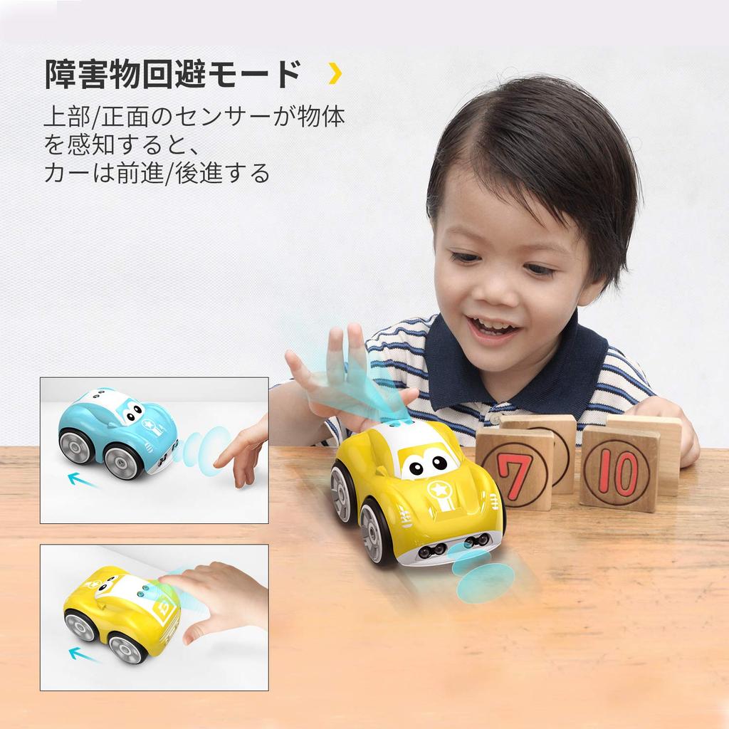 DEERC RC Car for Kids, Mini Car with Auto-Follow Mode, Intelligent Obstacle Avoidance, 2.4GHz Pet Toy, Birthday Gift for Boys Ages 3 and Up,