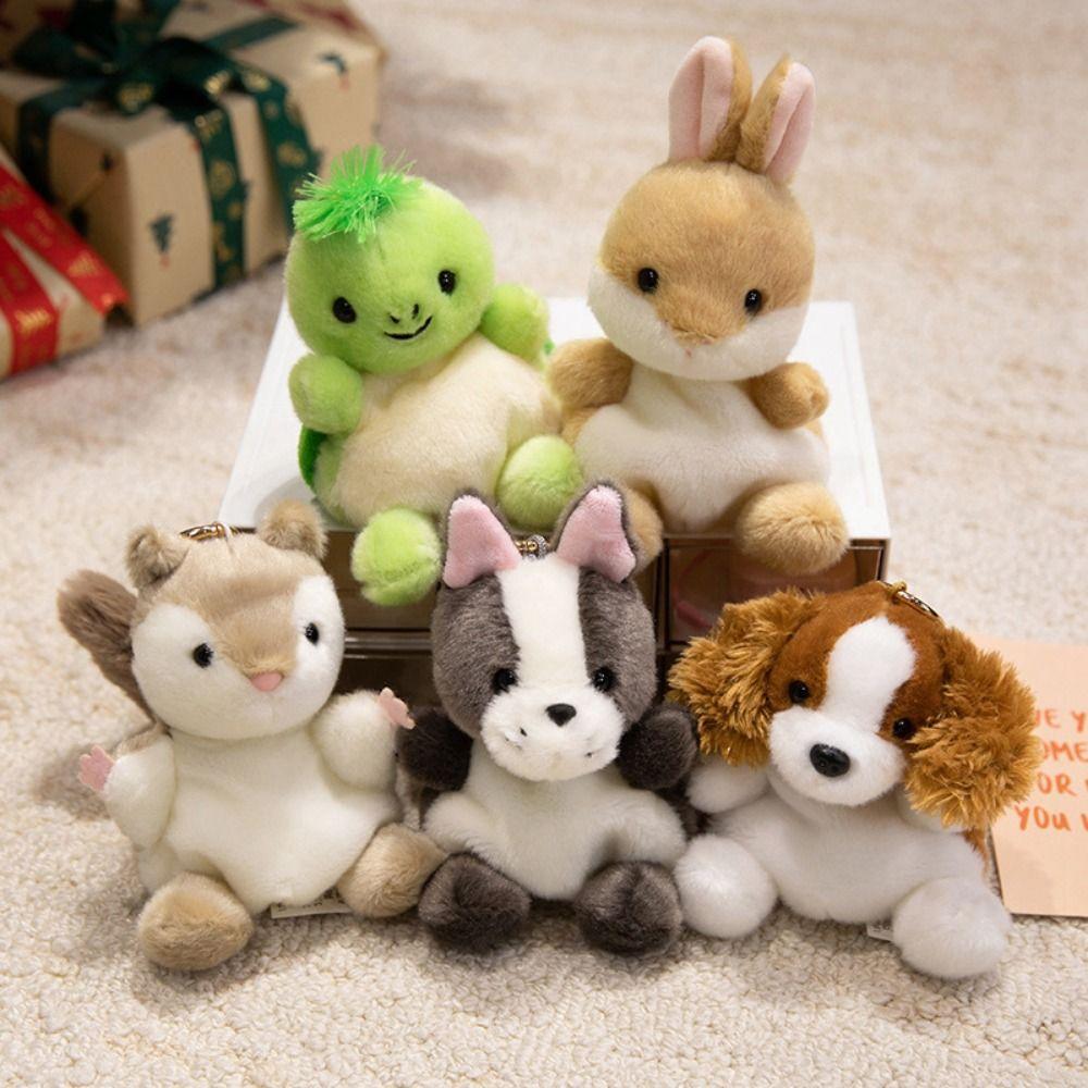 Stuffed Animals Turtle Plush Pendant Cute Pet Series Horse Plush Keyring Kids Toy