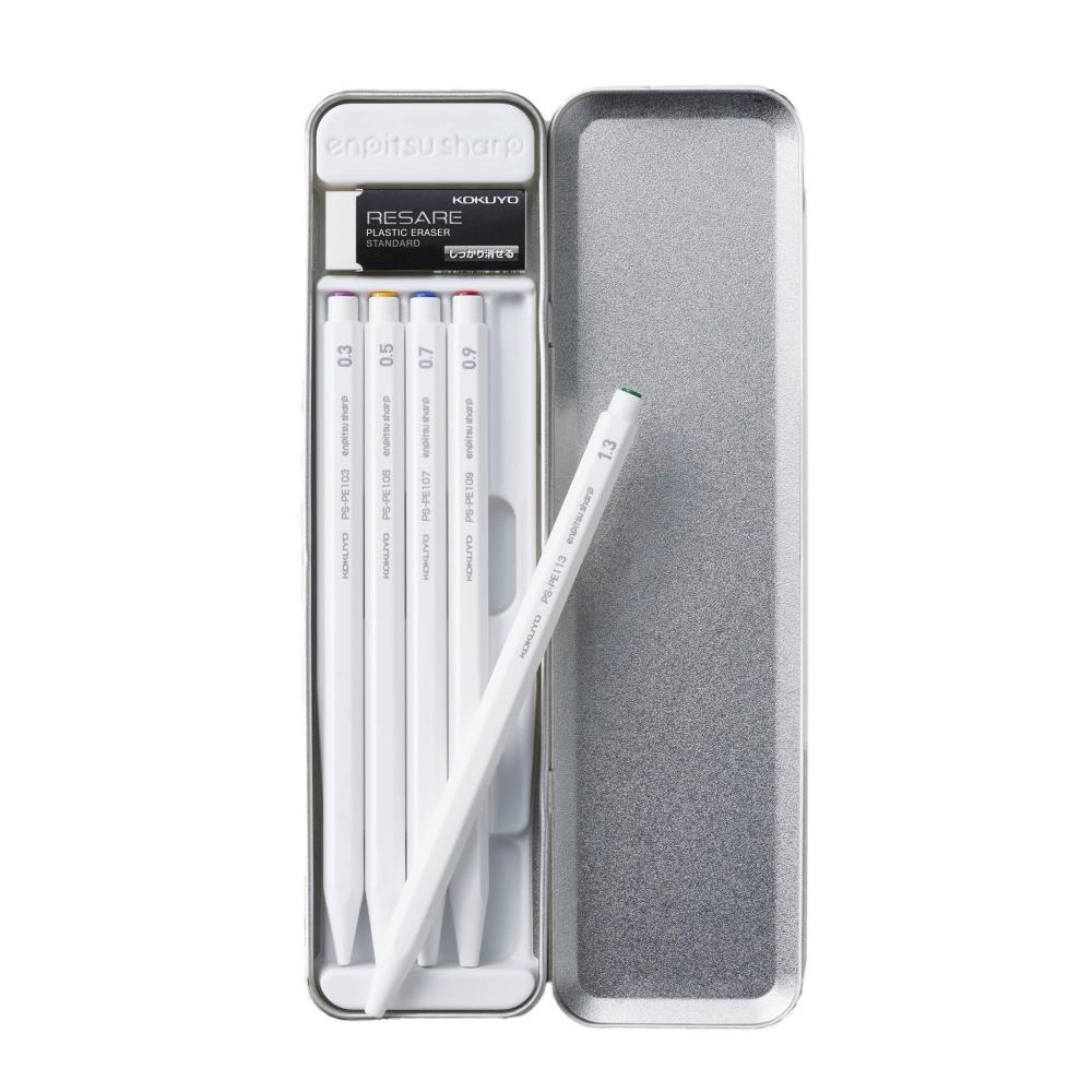 KOKUYO Mechanical Pencil Sharp Resale Can Pencil Case Limited Set White PS-PE100-L4