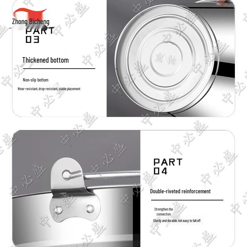 Прочный портативный ведро для воды из нержавеющей стали