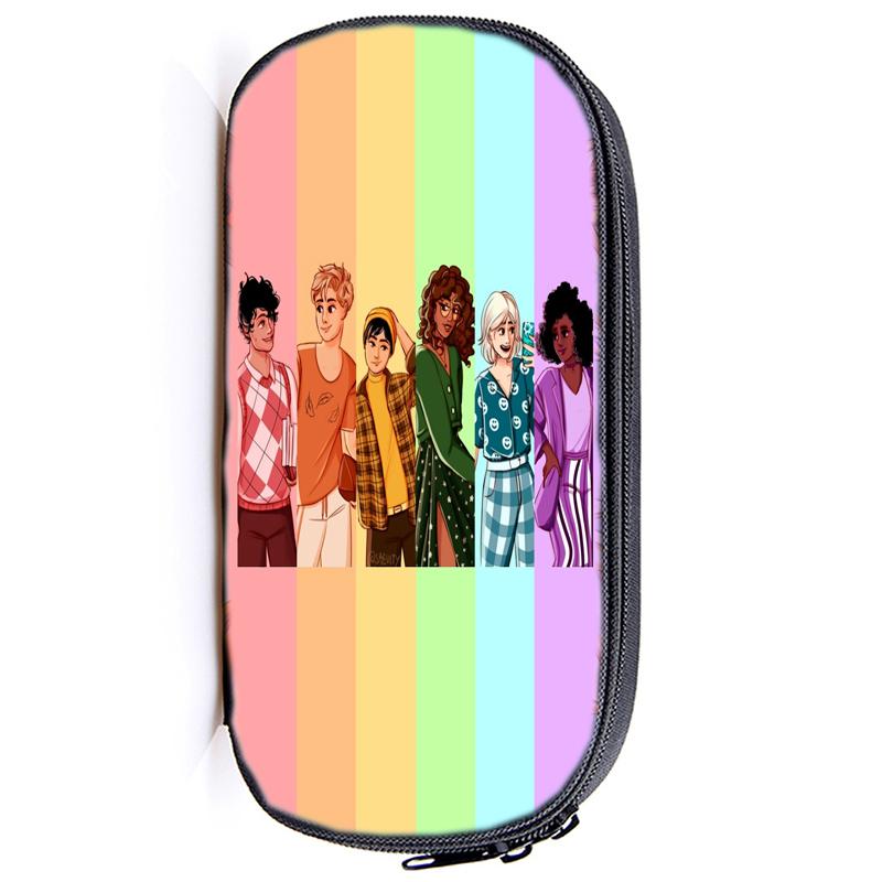 Heartstopper Канцелярские принадлежности Сумка-карандаш Ник и Чарли Студенческий экзамен Специальный нейлоновый чехол для ручки ЛГБТ-сумка унисекс Школьные принадлежности