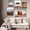 Wall Art Canvas Painting Reed Lake Snow Rock Hill Bull Nordic Posters And Prints Wall Pictures For Living Room Home Decoration No Frame