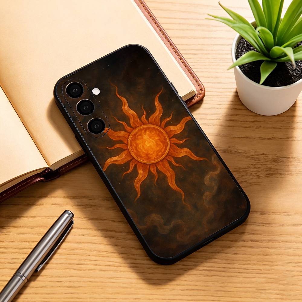 Чехол для телефона «Солнце, Луна, Звезды, Знаки Зодиака» для Samsung Galaxy A73, A72, A71, A70, A53, A52, A51, Другие Мягкая Черная Крышка