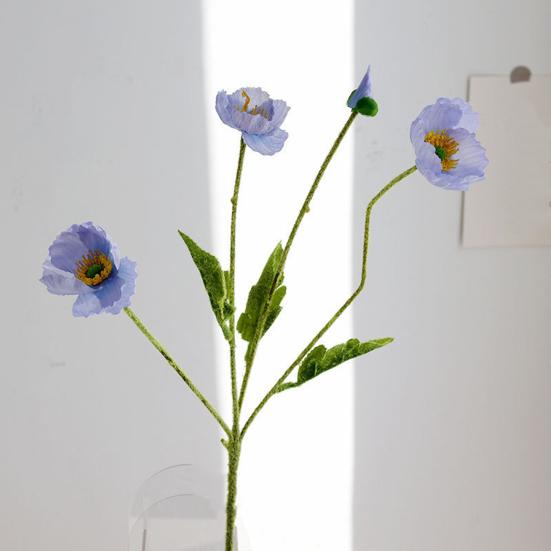 Искусственный цветок со стеблем, реалистичный центральный элемент для домашнего офиса, свадебный искусственный цветок