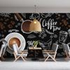 Кафе Фрески Кофейня Кафе Обои Кофейные настенные фрески Декоры Ресторан Кафе Фон Обои