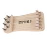 Finger Trainer for 6-String Mini Koto, Wood Color, Practice, Skill Improvement, Suitable for Koto Beginners, Compact, 21 X 9.5 Cm, Portable