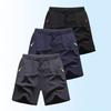 Men Summer Casual Shorts with Zipper Pockets Elastic Waist Drawstrings Wide Leg Running Fitness Beach Short Pants