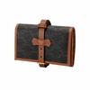 Celine Triomphe Canvas And Calfskin Zip Coin Purse Card Holder Women wallet Brown 4M0962DIU-04LU
