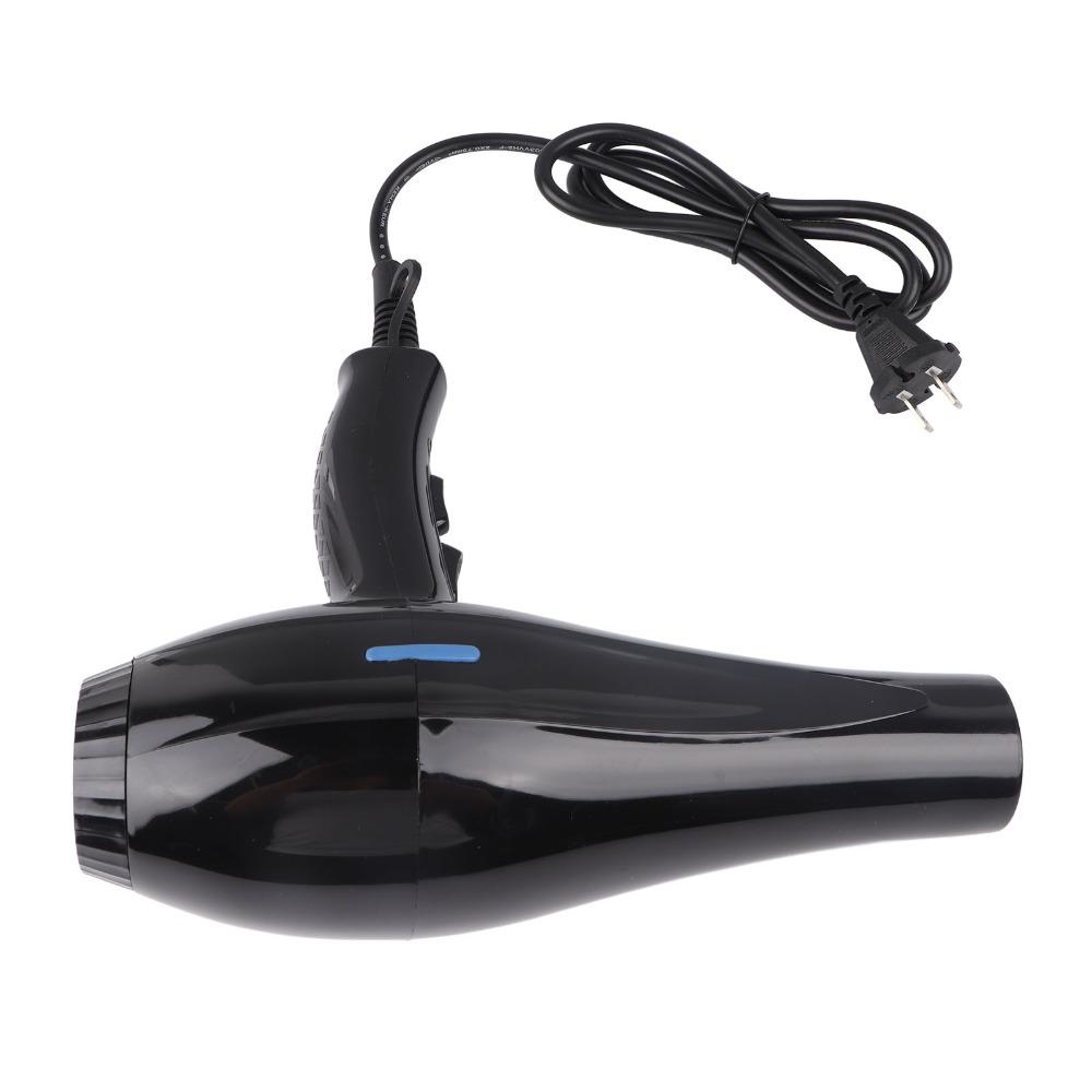 Black Color Hair Blow Dryer Nozzle Replacement Low Noise Hair Dryer Home Use