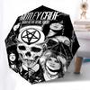 Motley Crue,Heavy Metal Automatic Folding umbrella Compact 8 rib Design,Unique Style,Suitable for Everyday Outdoor Use,Perfect Gift fo