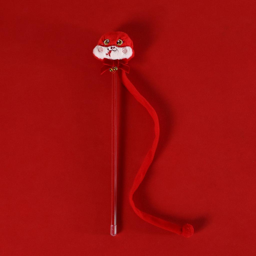 Interactive Cats Teaser Toy Wand with Mascots Cartoon Snake for Indoor Play Snake Mascots Teaser Cats Toy Wand Stick