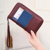 Кошелек с RFID-защитой на молнии Держатель для дорожных документов Органайзер для паспортов Держатель для карт с ремешком на запястье для мужчин, женщин, для семейного отпуска