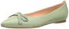 Unisa Women's Pointed Ballet Flats, Light Green/Python, Size 22.5 Cm, 2E