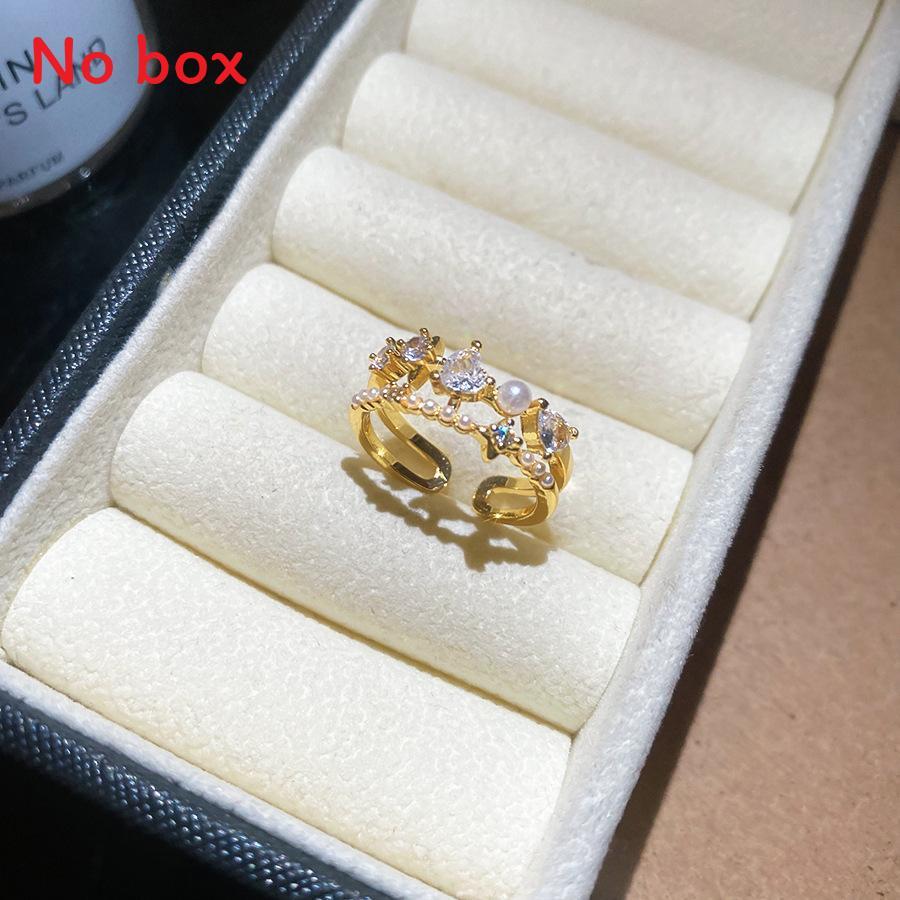 Vintage Zircon Heart Ring For Women Elegant Copper Hand Accessory Summer 2026
