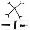 Nylon elastic band+plastic+metal Adjustable Stretch Triangle Metal Fixing Clips