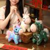 Horse Plush Pendant Flashing Stuffed Horse Ornament Colorful Chinese Zodiac Horse Decor Festival Wealth Happiness Symbol Lucky Charm