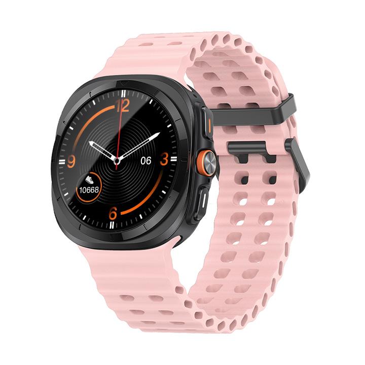 Морской ремешок для Samsung Galaxy Watch ultra Ремешок 47 мм Аксессуары Двухцветный Спортивный силиконовый Браслет Galaxy Watch 7 ultra Ремешки