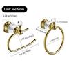 Набор для ванной из 2 предметов, Настенный крепеж для ванной (Держатель для полотенец, Держатель для туалетной бумаги), сплав цинка