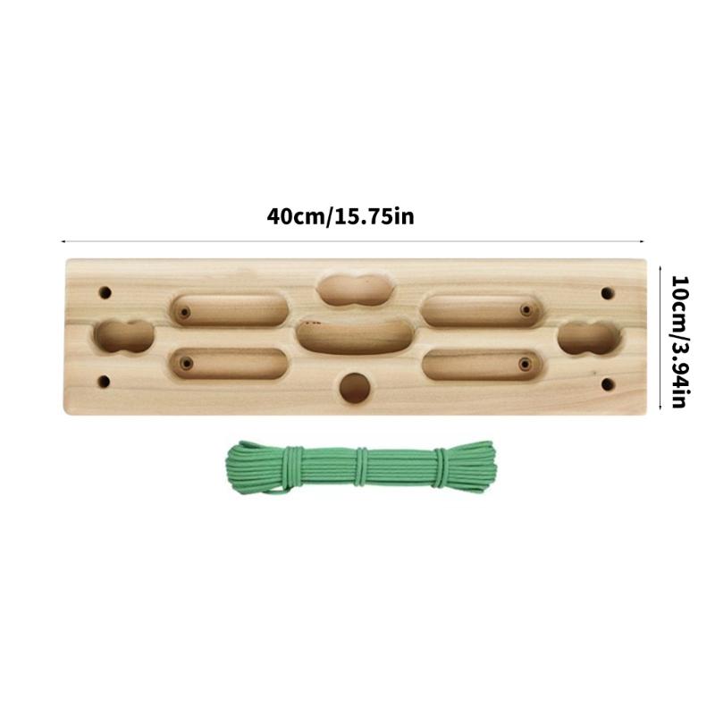 Rock Climbing & Bouldering Training Board Hangs Board Wood Climbing Fingerboard for Training Finger Grip and Pull Up
