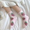 Kawaii Cute Socks Autumn Winter Thicken Warm Soft Plush Women Socks Coral Fleece Thermal Homewear Floor Sleeping Stockings