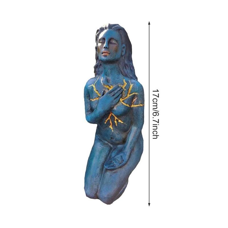 Self Love Shaping Spirit Goddess Statues Resin Sculpture Healing Goddess Portrait Crafts for Home Office Decoration Friends Gift