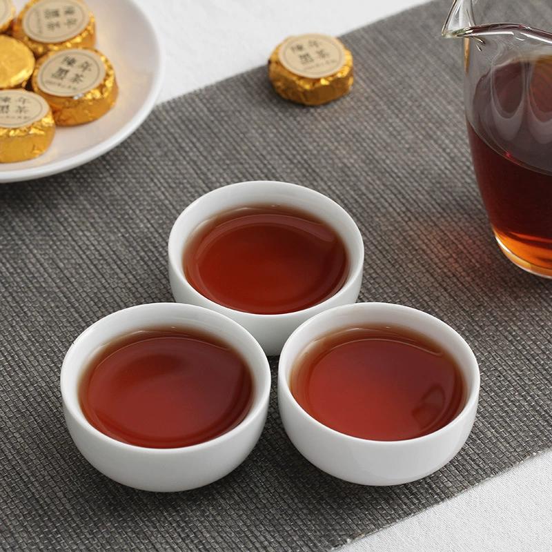 Yunnan Pu'er Tea Gold Coin Golden Cake Aged Black Tea Mini Tuo Bulk 500g