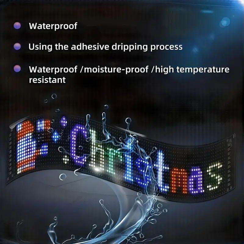 Умная светодиодная лента LigFlexible Matrix Pixel Panel 20X64 Яркий DIY Футбольный узор Концертный текст USB 5 В Пульт дистанционного управления + приложение Автомобильный знак