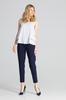 Elegant sleeveless blouse - gray blouse M679 size