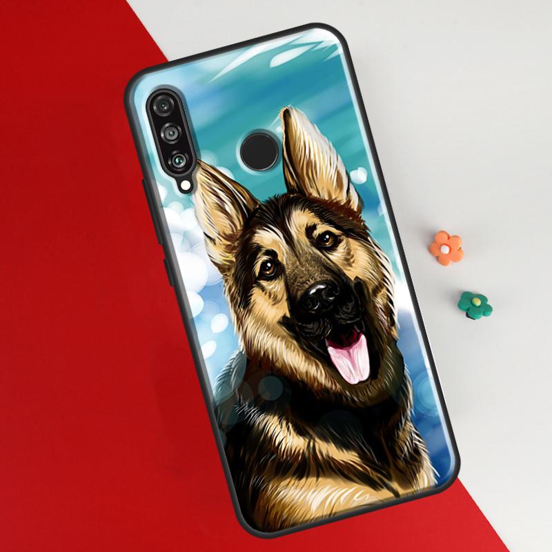 Чехол с изображением немецкой овчарки для Honor 50 8X 9X 10i, чехол для Huawei P30 P40 Lite P50 P20 Pro P Smart 2019 Nova 5T