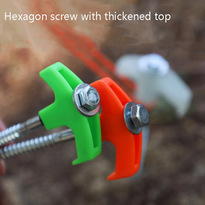 4Pcs Screw Anchor Tent Stakes 20Cm Carbon Steel Tent Pegs Spike Hook Camping Tent Nail Spiral Screw With Hex Socket Stakes