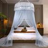Hanging Mosquito Net Top Hook Encrypted Mesh Lace Patchwork Mosquito Repellent Round Dome Court Style Crib Canopy Bedroom Decoration