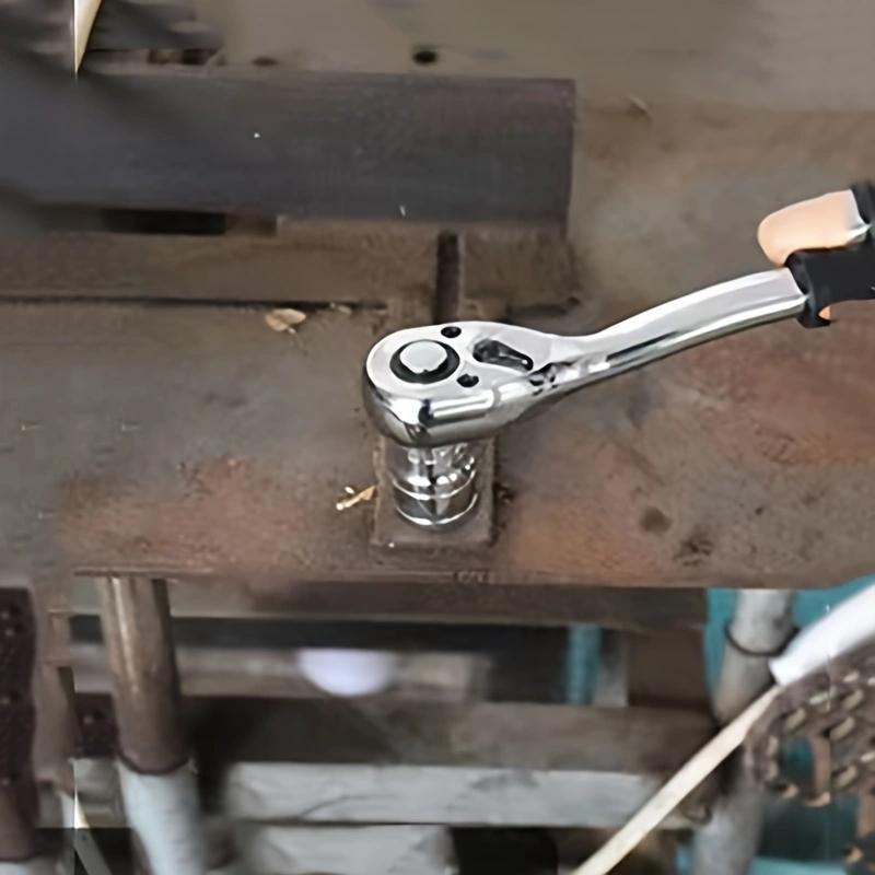 Быстросъемный трещоточный ключ 1/4", 3/8" и 1/2" Быстросъемный торцевой ключ Хромованадиевая сталь Инструмент для экономии труда
