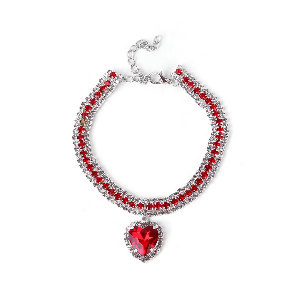 Милый ошейник для кошек, красивые стразы, ожерелье для щенков и собак, аксессуары для кошек, ошейник для кошек с бриллиантами, ожерелье для котят