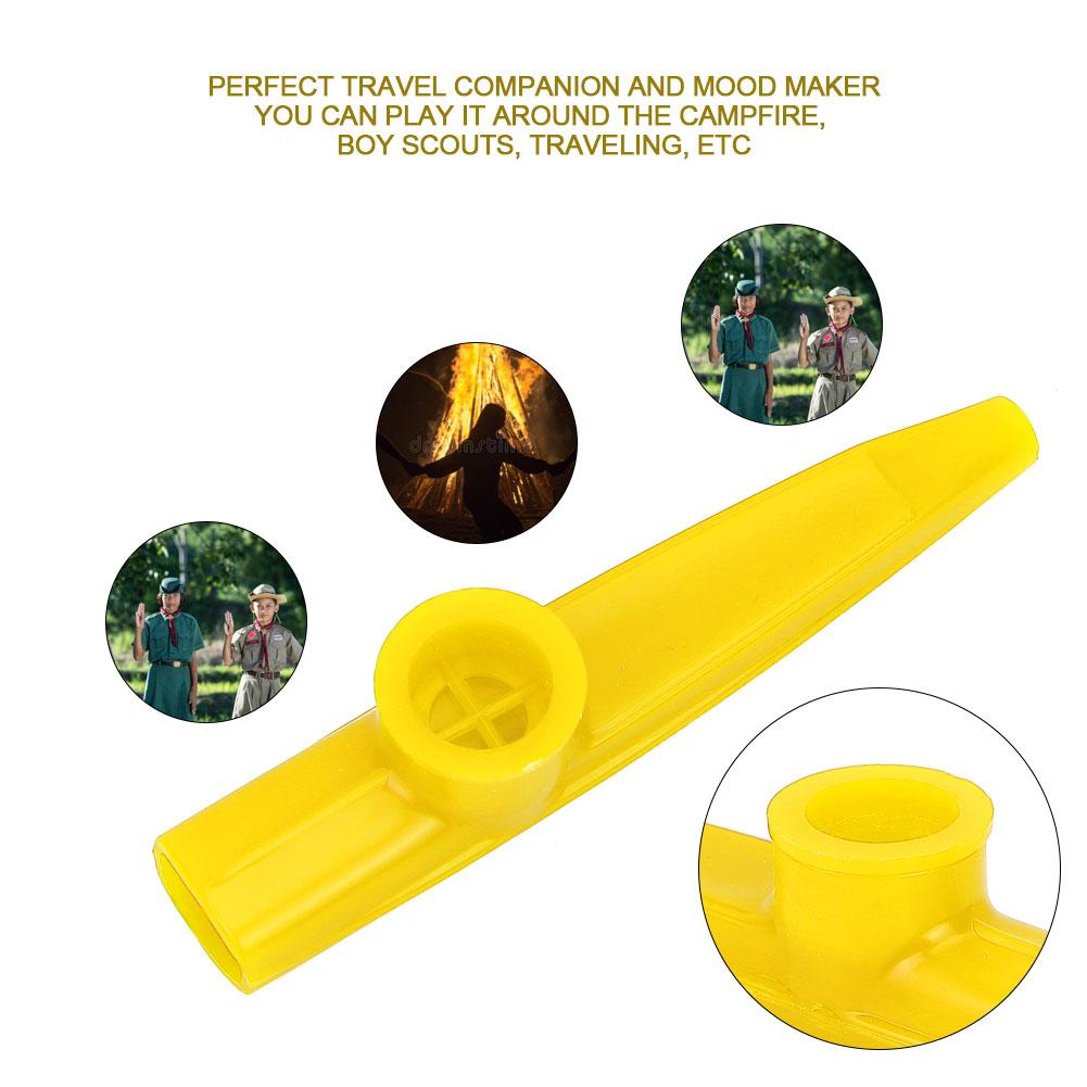 Пластиковая мини-портативная гитара Kazoo Ukulele, партнер, легкий в освоении музыкальный инструмент (желтый)