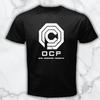 OCP Omni Consumer Products Мужская черная футболка с принтом Бесплатная доставка