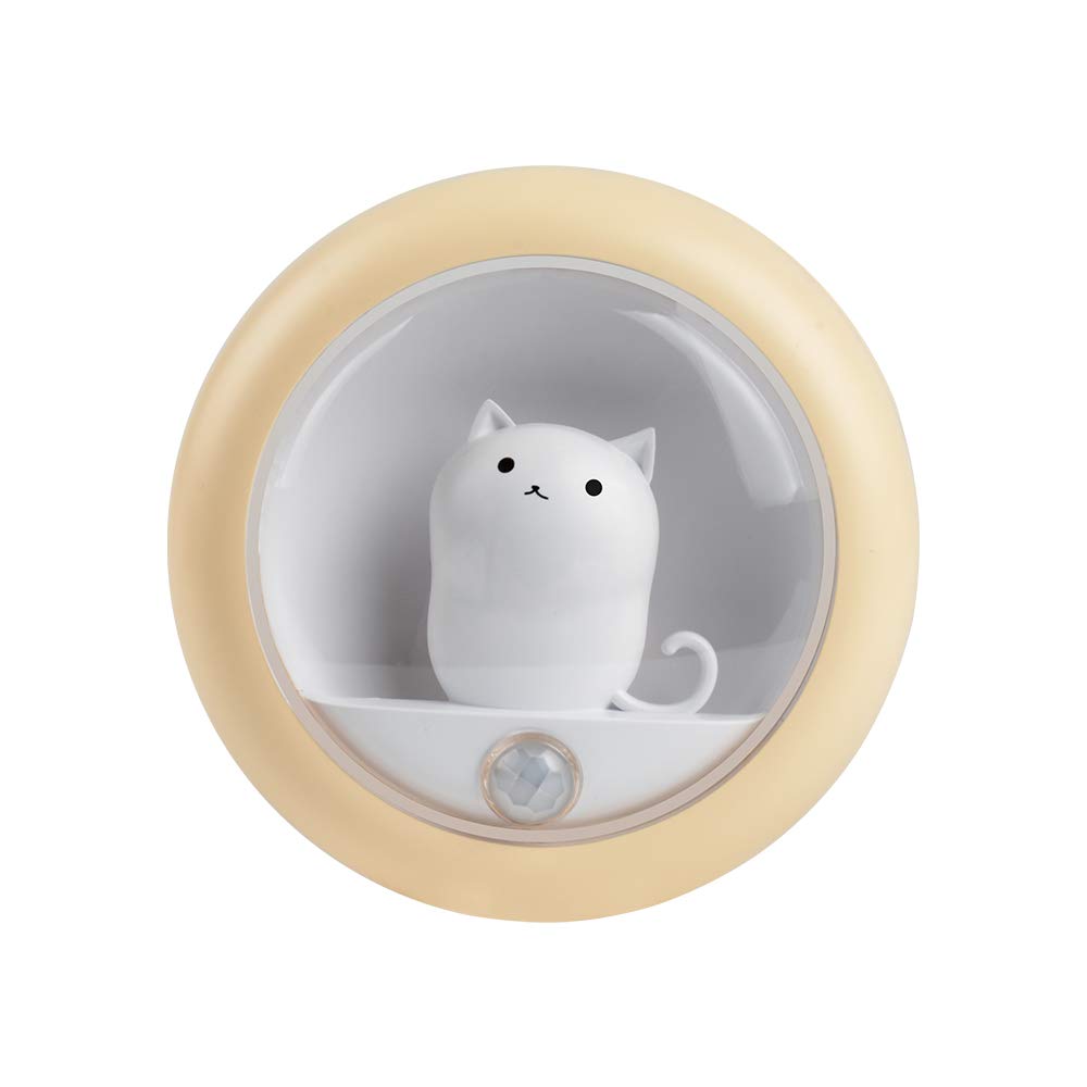 Catland Датчик движения USB Милый комнатный светильник Регулируемый Стильный Внутренний с Легким Подходит для и Дневного света 1 шт. Свет, Светодиодный, Перезаряжаемый,