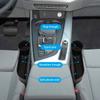 Car Organizer Leather Car Seat Gap Storage Box Seat Gap Slit Box With Charging Hole