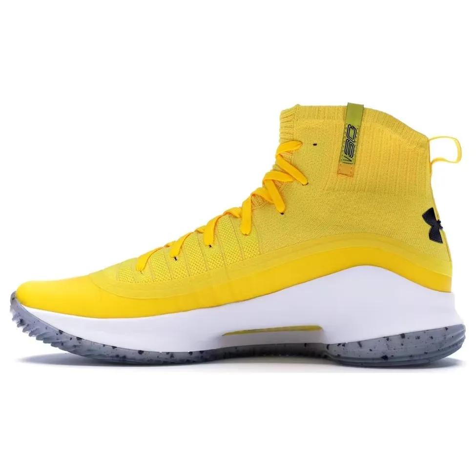 Under Armour Curry 4 'Cal' (Unisex) Yellow / Blue Basketball Shoes 1298306 700