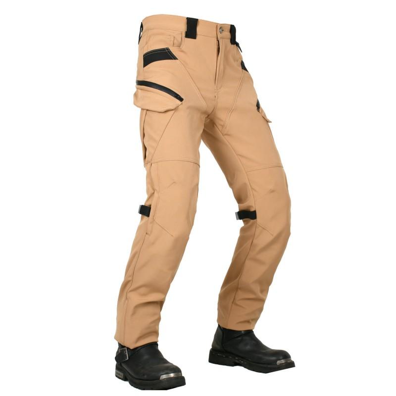Mens Motorcycle Riding Pants Waterproof Windproof Breathable Dual-Layer High-Waist CE Armor Crash Protection 4-Season