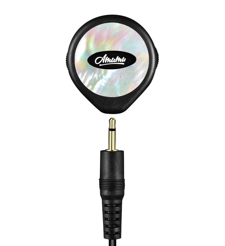 Amumu SBT-10 Guitar Pickup with HD Transducer and Adjustable Volume and Tone for Acoustic Guitar, Bass, Banjo, Ukulele, Mandolin, Violin, Cajon, Harp