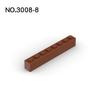 20 шт. Детали MOC 3008 Кирпичик 1x8 Совместимые Конструктор DIY Строительные Блоки Частицы Головоломка для Мозга Ребенка Игрушка Подарок на День Рождения
